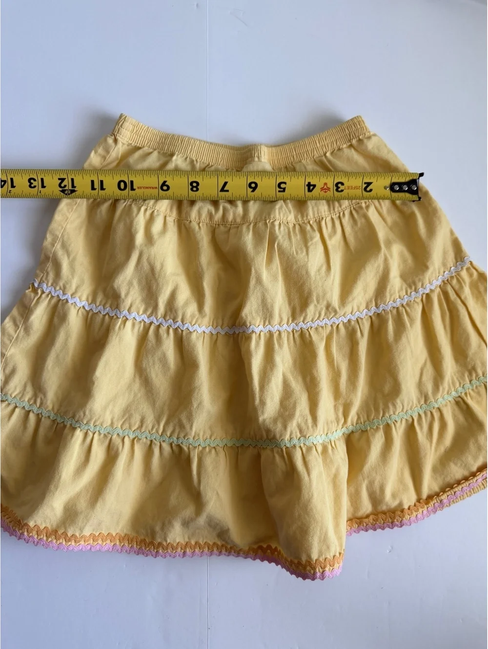 Vintage 2006 Gymboree Toddler Girls Size 3T Yellow Sunflower Fields Tiered Skirt